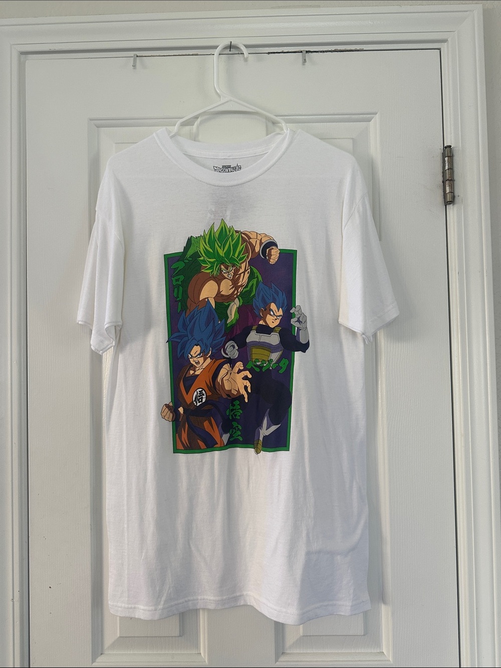 Kids White Dragon Ball Z Fighter Graphic Tee